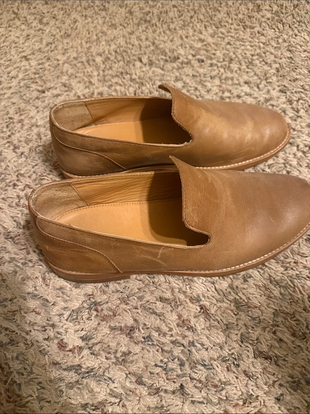 Tecovas Men's Slip-On Casual Loafers in Light Brown